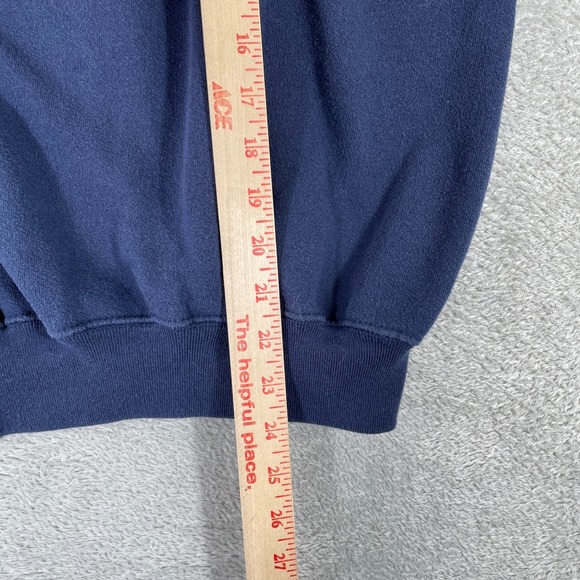 Vintage Oxford University Sweatshirt Women's XL Crewneck Pullover Navy Blue 90s - Picture 6 of 7